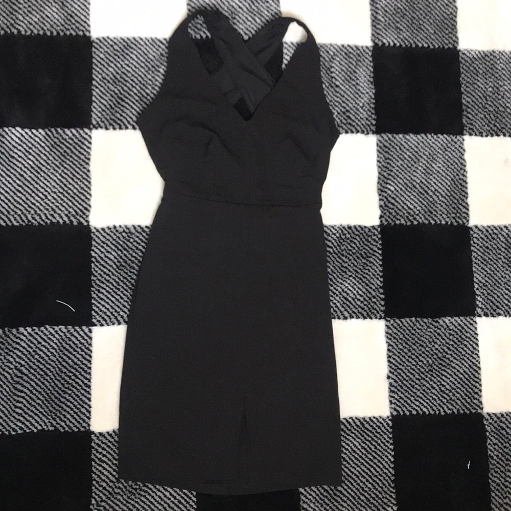Black cocktail dress